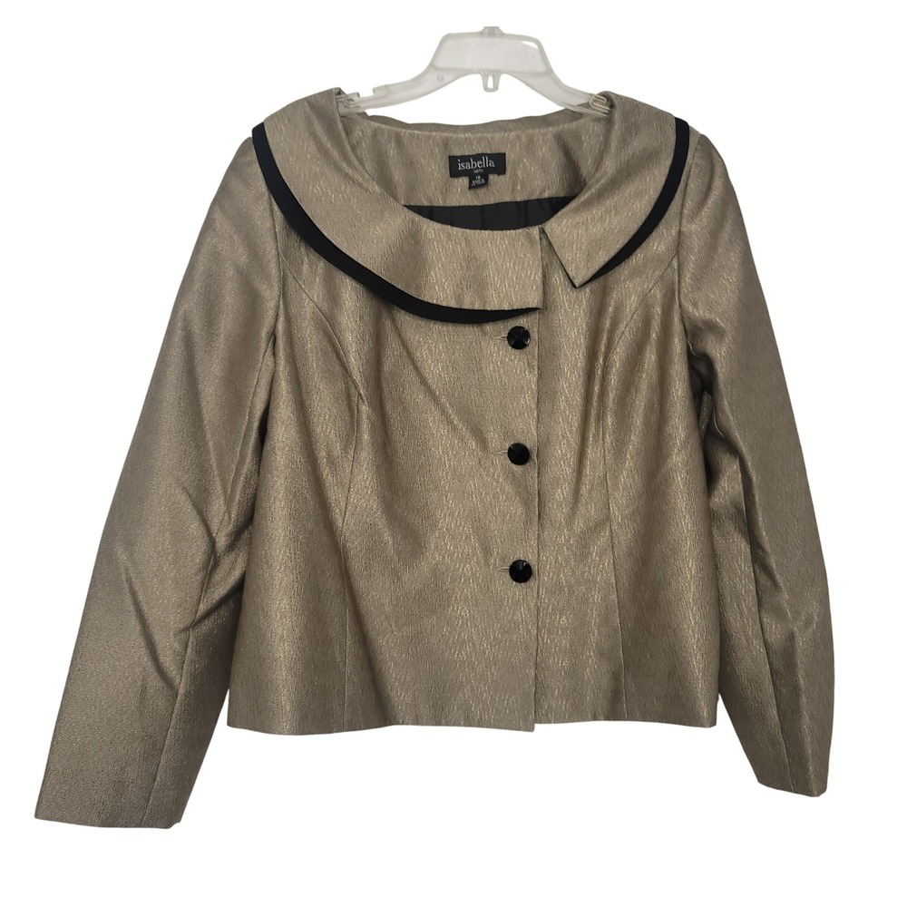 Vtg Isabella Suits Women 18 Round Collar‎ Formal Businescasual Drk Academia Y2K